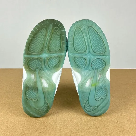 Nike Little Posite One Aura Worn Blue Athletic Shoes Kids 10C White Blue