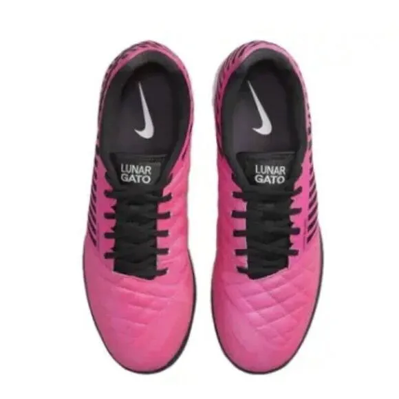 Nike Lunar Gato II IC Indoor Soccer Shoes Futsal Pink 580456-605 Mens Size 11
