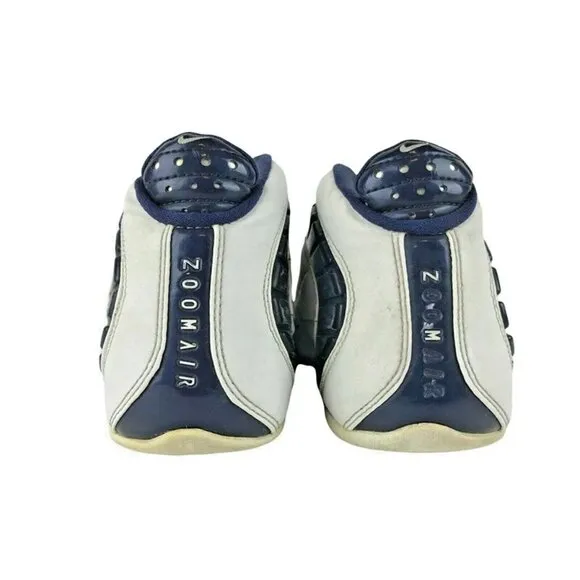 Nike Mens Air Zoom Adrenaline 307511 Navy Blue White Basketball Shoes Sz US 10