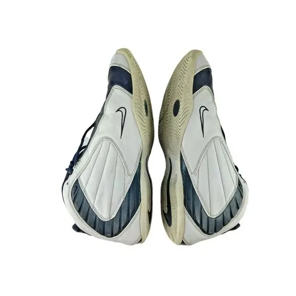 Nike Mens Air Zoom Adrenaline 307511 Navy Blue White Basketball Shoes Sz US 10