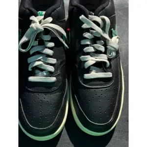 Nike Mens Court Vision Low Plaid Black &amp; Green Athletic Shoes Sz 12
