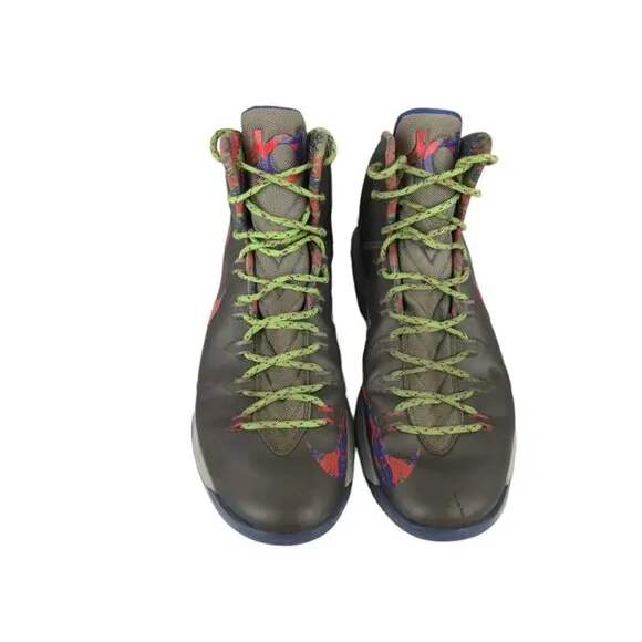 Nike Mens Gray KD 5 Splatter 554988-007 Lace Up Basketball Shoes Size US 13
