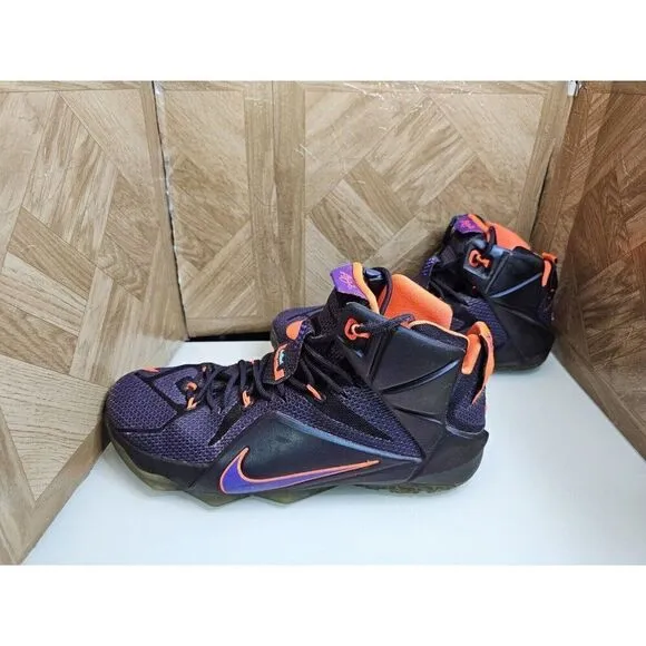 Nike Men's LeBron 12 Instinct Purple Basketball Shoes Size 12.  135