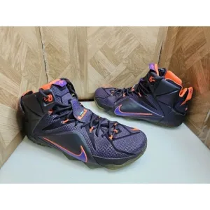 Nike Men's LeBron 12 Instinct Purple Basketball Shoes Size 12.  135