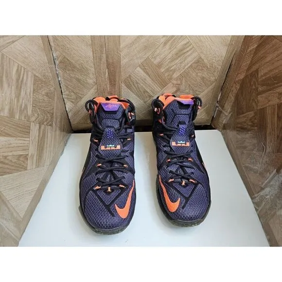 Nike Men's LeBron 12 Instinct Purple Basketball Shoes Size 12.  135