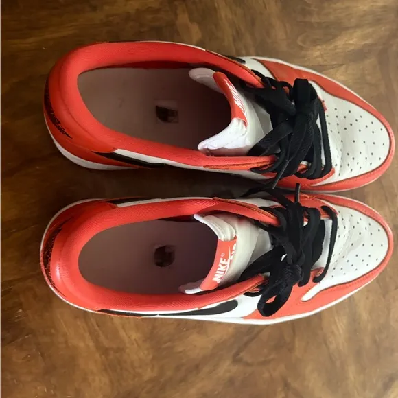 Nike Men's Orange and White Air Jordans