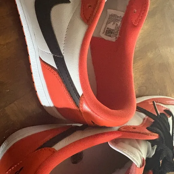 Nike Men's Orange and White Air Jordans