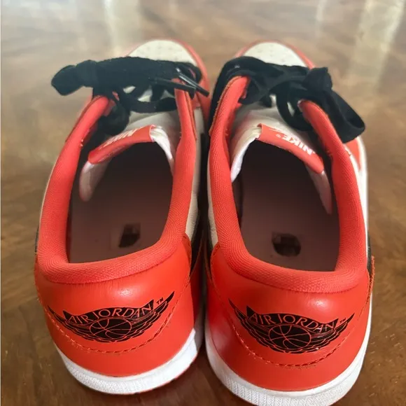 Nike Men's Orange and White Air Jordans