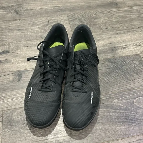 Nike mercurial indoor soccer shoes.