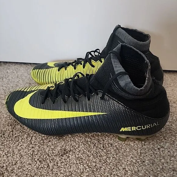 Nike Mercurial Superfly 5 CR7 Elite FG Green Football Cleats Boots US 7.5