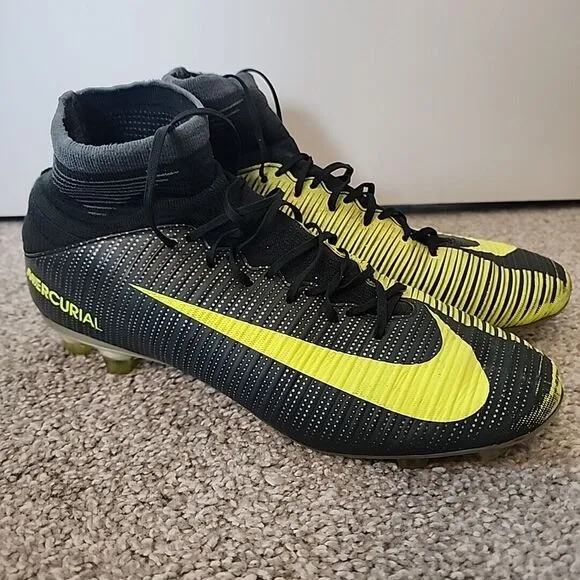 Nike Mercurial Superfly 5 CR7 Elite FG Green Football Cleats Boots US 7.5