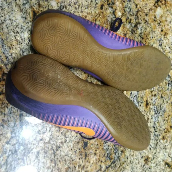 Nike Mercurial X Purple/Orange Indoor Soccer Shoes Men's Size 6.5 831966-585