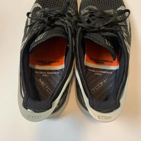Nike Metcon 6 Mens Athletic Shoes Size 12 Black Cushioned Training Lifting