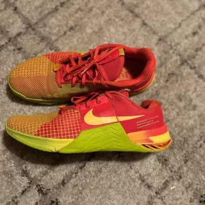 Nike Metcon Red and Yellow Athletic Shoes