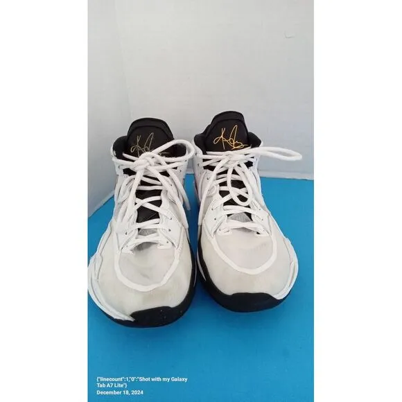 Nike‎ Mid-Top Basketball White Gold Athletic Shoes Comfortable Sports Footwear
