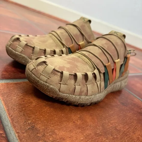 Nike N7 Free Crater Trail Moc Woven Earth Tone Casual Shoes Size 7