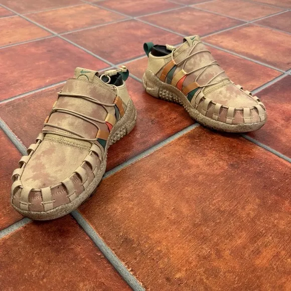 Nike N7 Free Crater Trail Moc Woven Earth Tone Casual Shoes Size 7