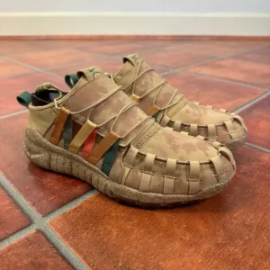 Nike N7 Free Crater Trail Moc Woven Earth Tone Casual Shoes Size 7