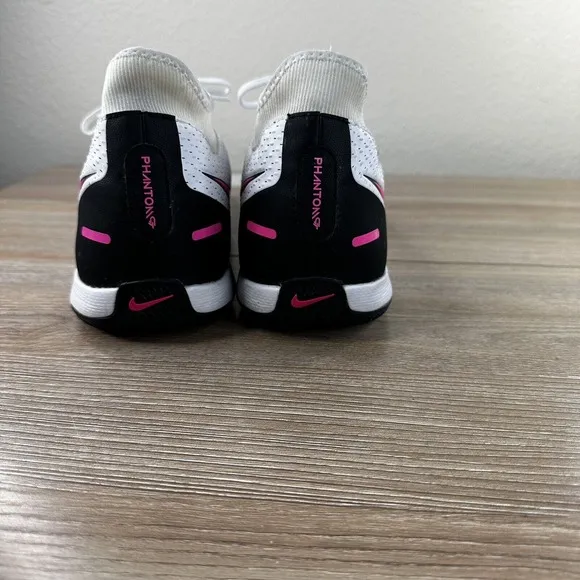 Nike Phantom GT Academy‎ Indoor Soccer Shoes Mens 13 Athletic White Pink Lace Up