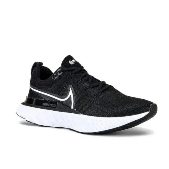 Nike React Infinity Run Flyknit Sneakers Running Shoes Black Size 6