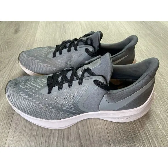 Nike Shoes Zoom Winflo 6 Mens 10 Cool Grey Running‎ Athletic Sneaker AQ7497-002