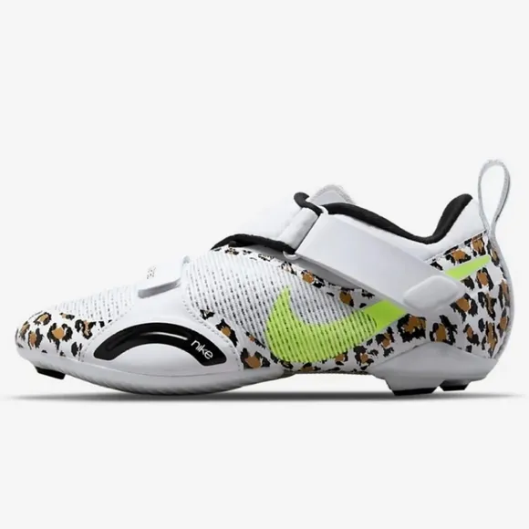 NIKE SuperRep Cycle Indoor Animal Print Cycling Shoes Womens 7