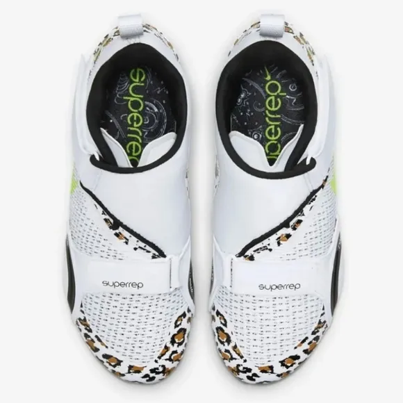 NIKE SuperRep Cycle Indoor Animal Print Cycling Shoes Womens 7
