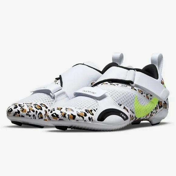 NIKE SuperRep Cycle Indoor Animal Print Cycling Shoes Womens 7