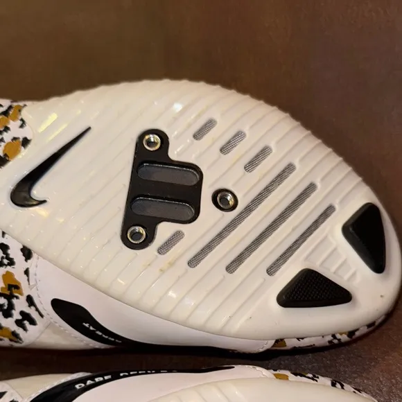 Nike SuperRep Cycle Wmns Size 11.5 Indoor Cycling Shoes White Leopard CJ0775-177