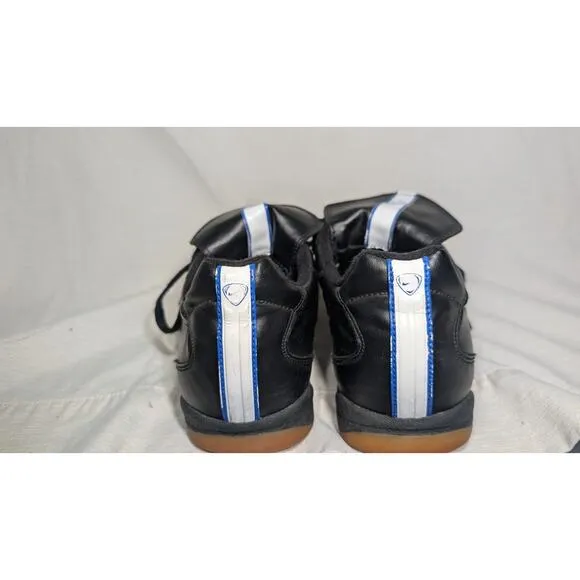 NIKE Tiempo 750 Men's Black Leather Indoor Soccer Shoes Size US Sz 10 Rare 2003
