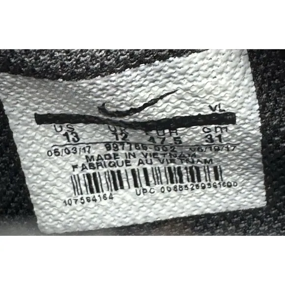 Nike TiempoX Ligera IV Shoes Men's SZ 13 Indoor Soccer Trainers Black 897765-002