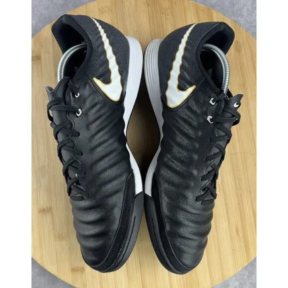 Nike TiempoX Ligera IV Shoes Men's SZ 13 Indoor Soccer Trainers Black 897765-002