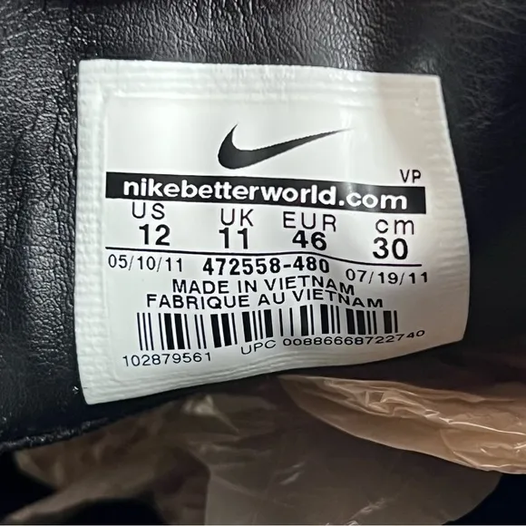 Nike‎ Total 90 Shoot IV IC Indoor Soccer Shoes 472558-480 Men’s Size 12 RARE