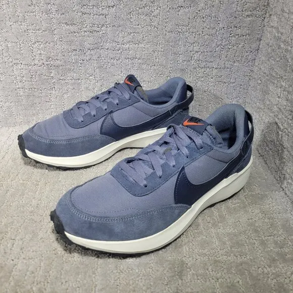 Nike Waffle Debut SE FJ4196-001 Mens Size US 10.5 Blue Running Sneaker Shoes