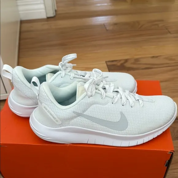 Nike White and Gray Athletic Shoes