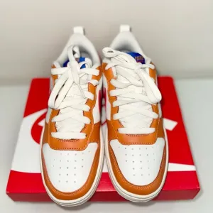 Nike White and Orange Sneakers