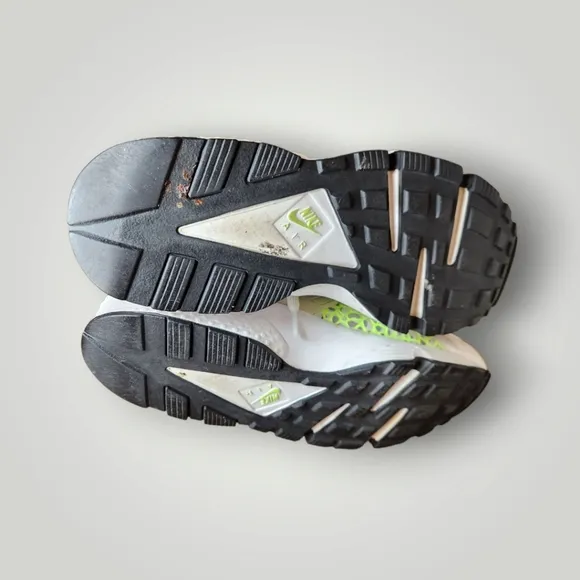 Nike Womens Air Huarache Run PRM White Running Shoes Sneakers Sz 11