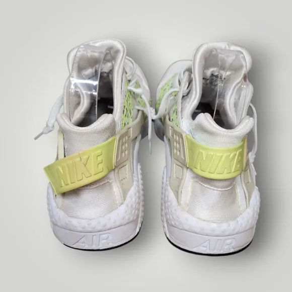 Nike Womens Air Huarache Run PRM White Running Shoes Sneakers Sz 11