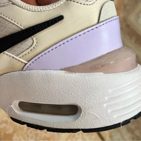 Nike Women's Air Max Fushion Cream and Black Sneakers