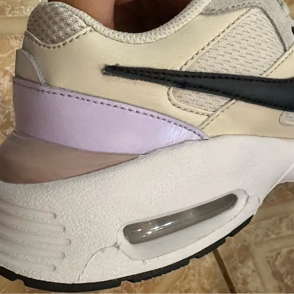 Nike Women's Air Max Fushion Cream and Black Sneakers