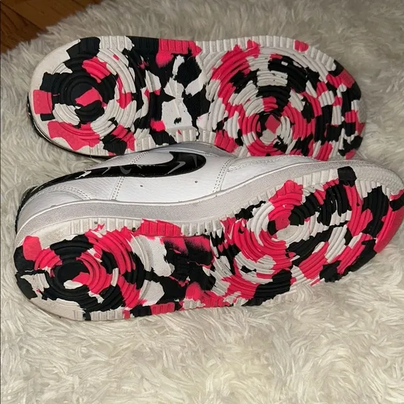 Nike Women's Court Vision White and Black Sneakers