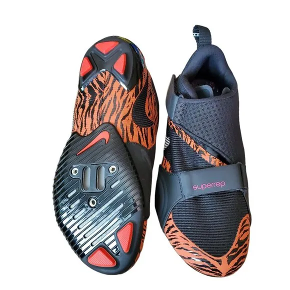 Nike Womens SuperRep Cycle Tiger Indoor Cycling Shoes Size‎ 7 CJ0775-018 New