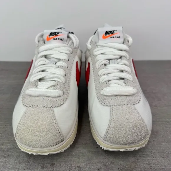 Nike x Sacai Cortez SP OG Shoes -White/Red/Blue- DQ0581-100 Men's 6, 8.5