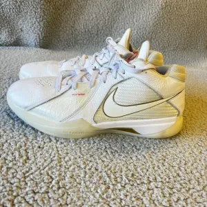Nike Zoom KD 3 White Metallic Gold Mens 10 Sneaker Shoes NO INSOLES