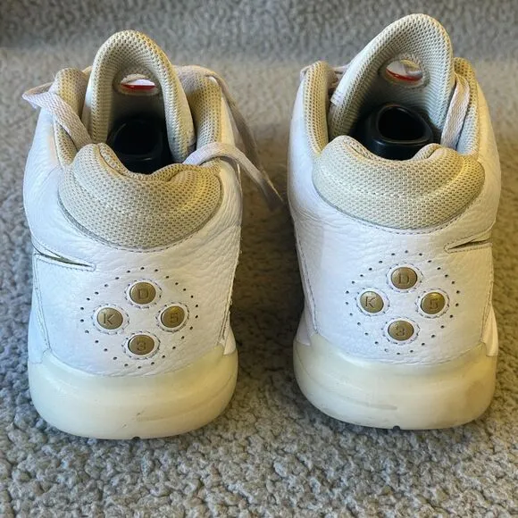 Nike Zoom KD 3 White Metallic Gold Mens 10 Sneaker Shoes NO INSOLES