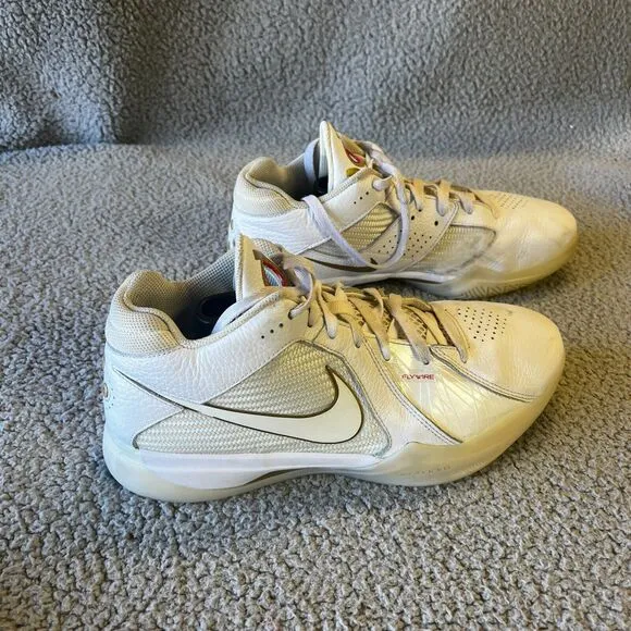 Nike Zoom KD 3 White Metallic Gold Mens 10 Sneaker Shoes NO INSOLES