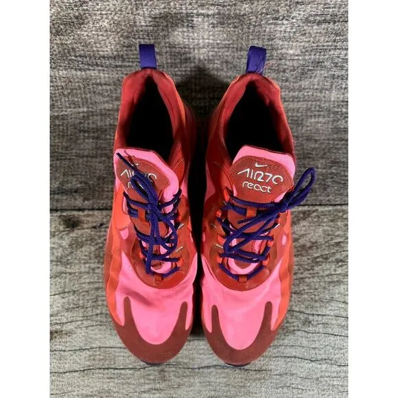 Nike Air Max 270 React Electronic Mens Size 13 Running Shoes Sneakers AO4971-600