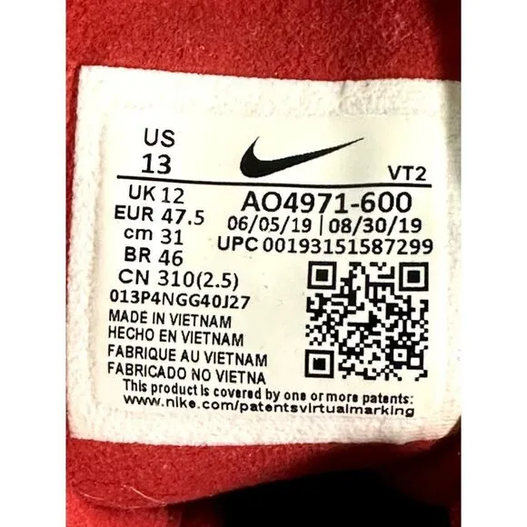 Nike Air Max 270 React Electronic Mens Size 13 Running Shoes Sneakers AO4971-600