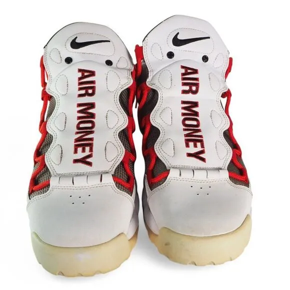 Nike Air More Money Uptempo Habanero Red Lifestyle Sneakers BV2520-100 Men's 9.5