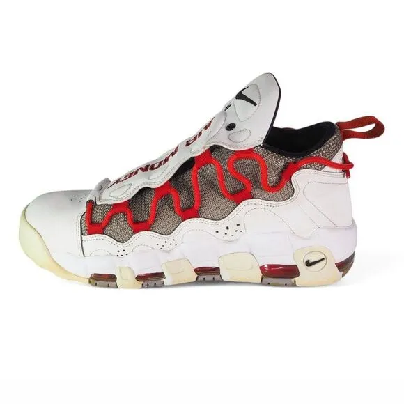 Nike Air More Money Uptempo Habanero Red Lifestyle Sneakers BV2520-100 Men's 9.5